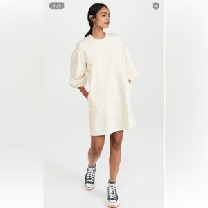 Clare V. drop shoulder Sweatshirt Dress NWOT